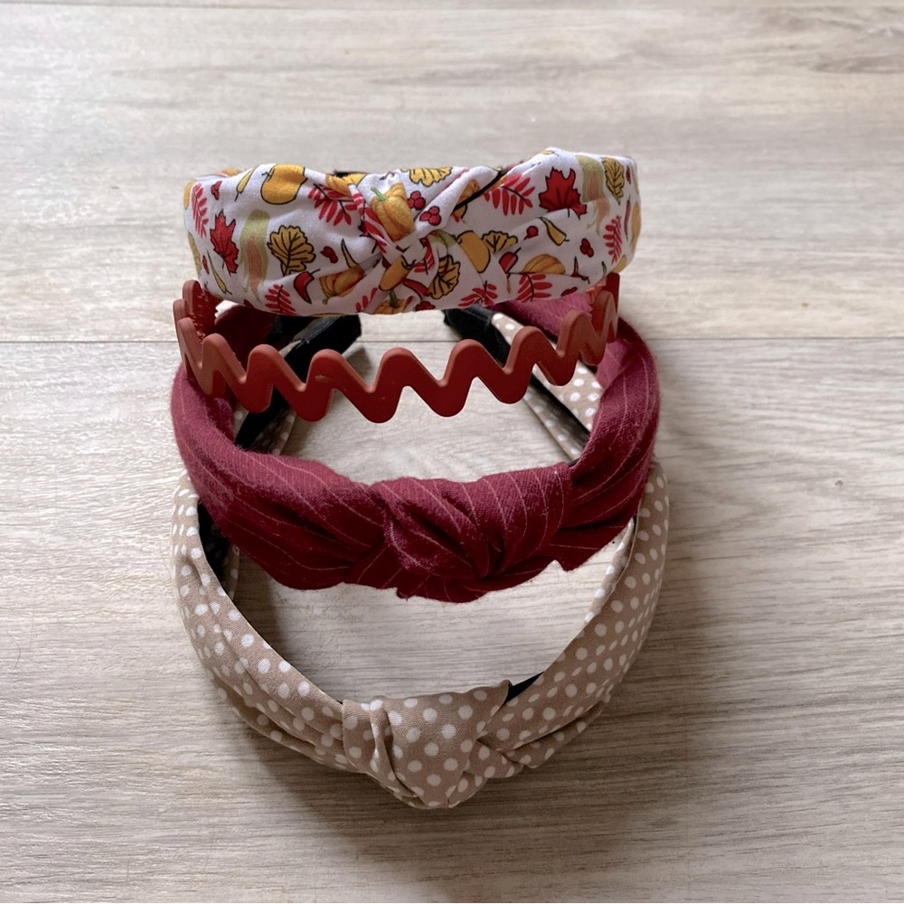 Set of 4 Fall Themed Headbands